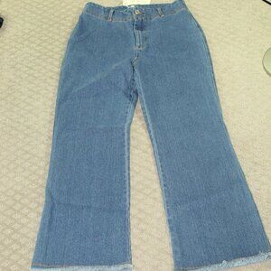 la miel by Hyped Unicorn Women's Medium Raw Hem Blue Jeans